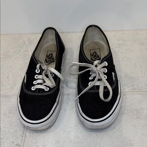 Vans Black and White Canvas Shoes